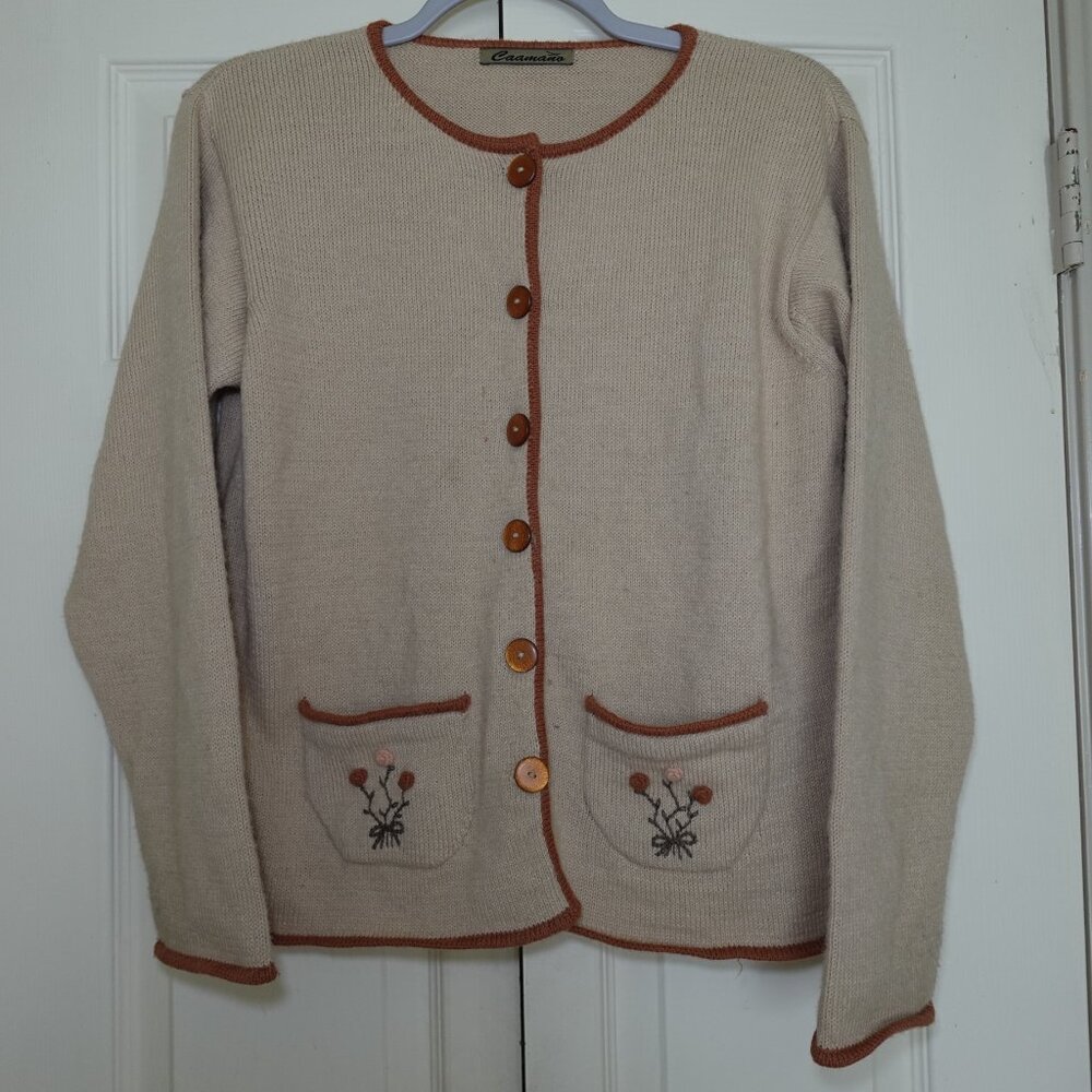 Caamano 100% Alpaca Sweater Hand Knit